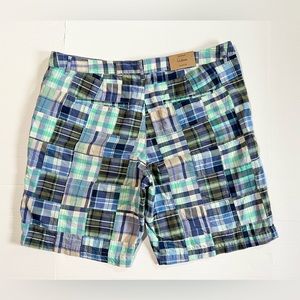 L.L. bean  shorts  NWT Patchwork Chino Bermuda  size 18-Regular Alpine Blue
